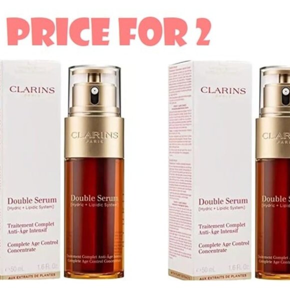 Clarins Other - 2 PACKS Clarins Double Serum 50ml NEW